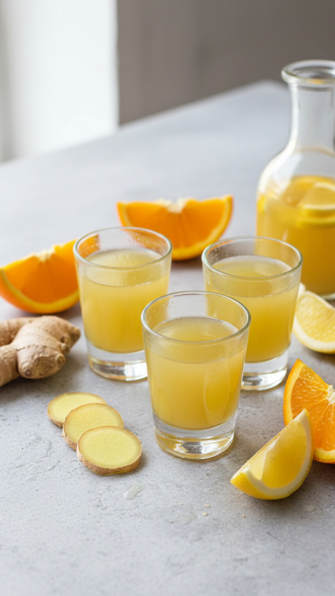 Ingwer Shot zur Stärkung des Immunsystems Preparation