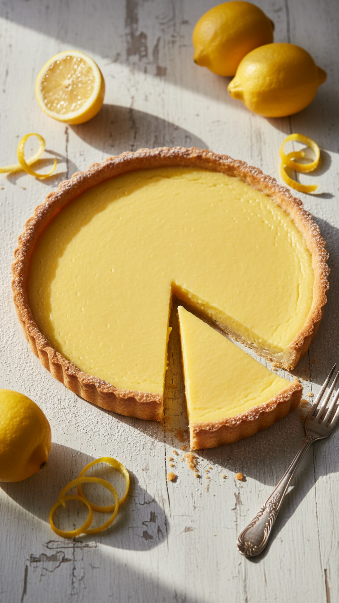 Klassische Französische Zitronentarte (Tarte au Citron) Preparation