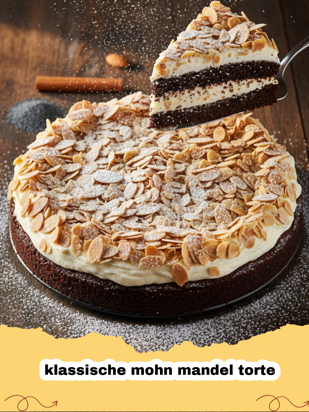Klassische Mohn Mandel Torte: Ein zeitloser Genuss für Kaffeeklatsch und Feste