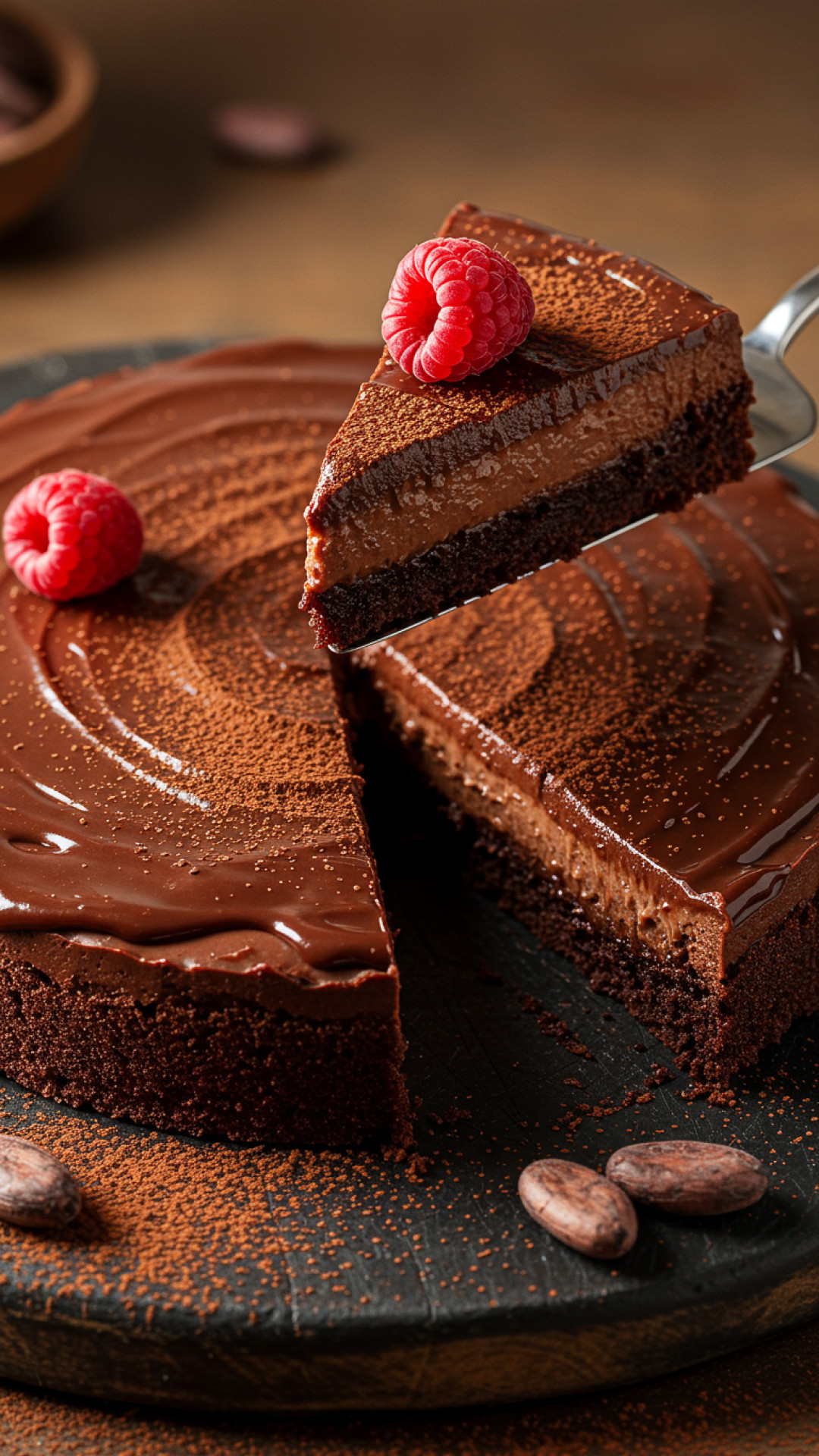 Klassische Schwarzwälder Kirschtorte Preparation