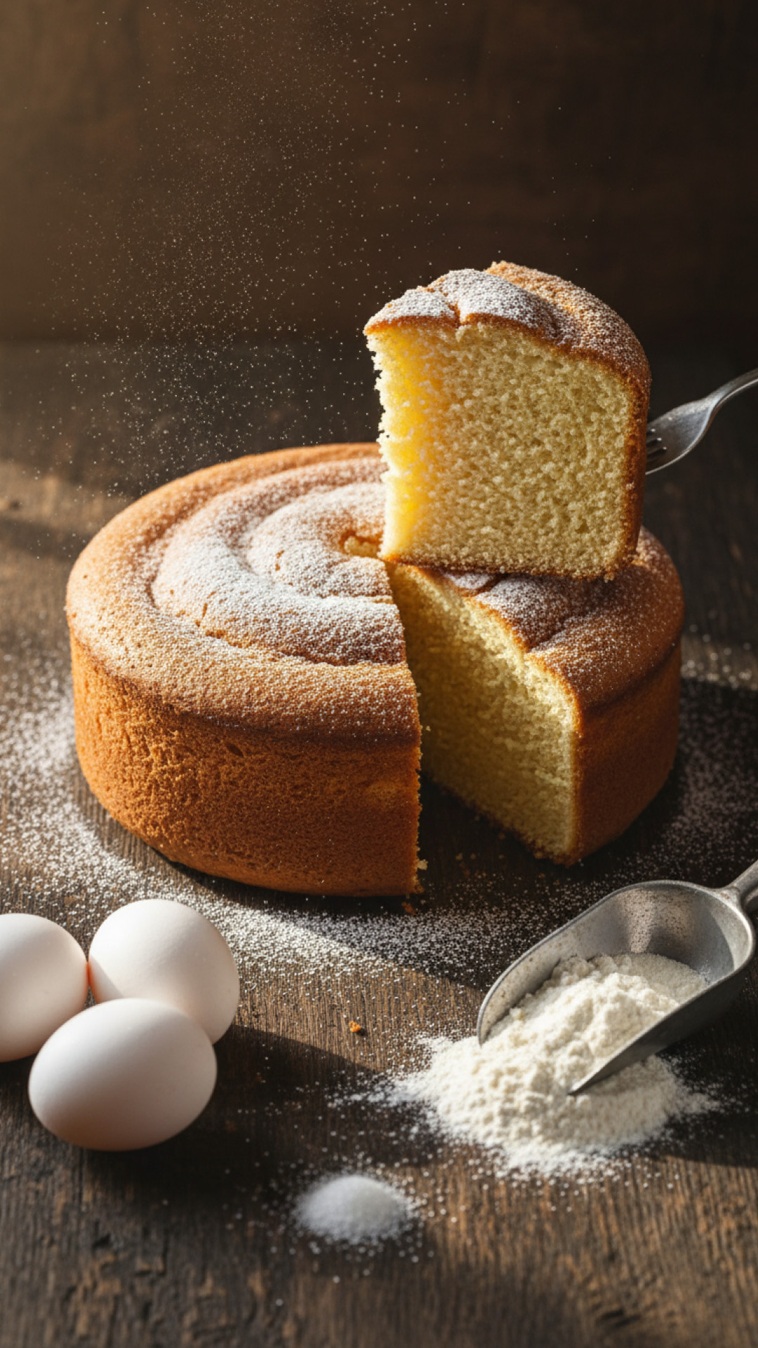 Klassischer fluffiger Tortenboden (Biskuit) Preparation