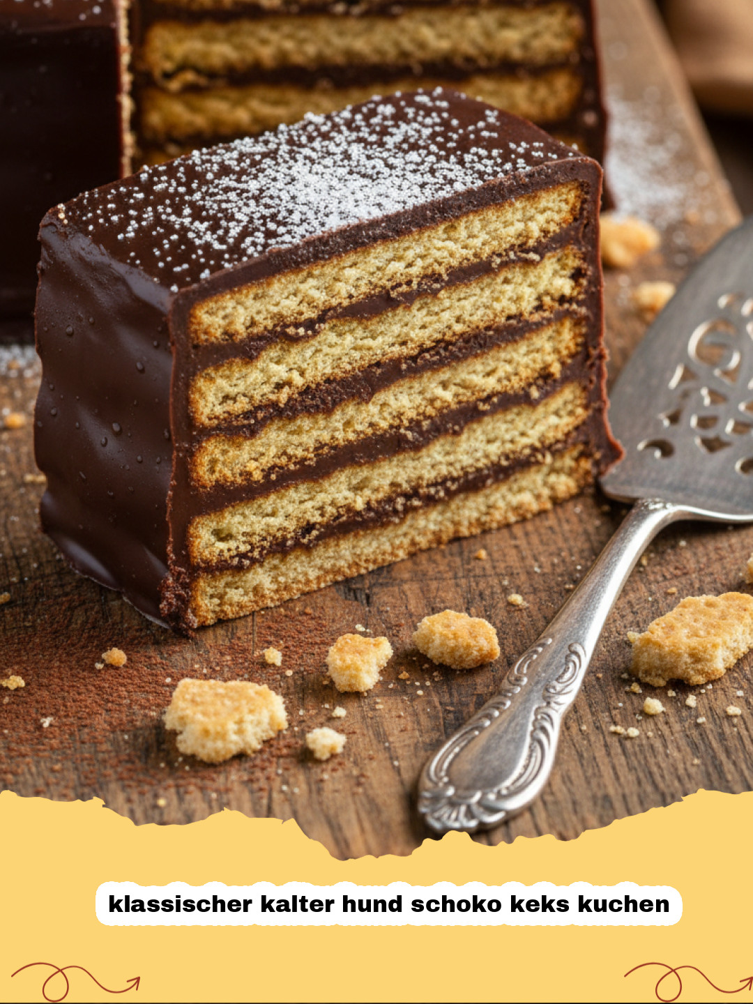 Der Unvergessliche Klassiker: Kalter Hund Schoko Keks Kuchen ohne Backen