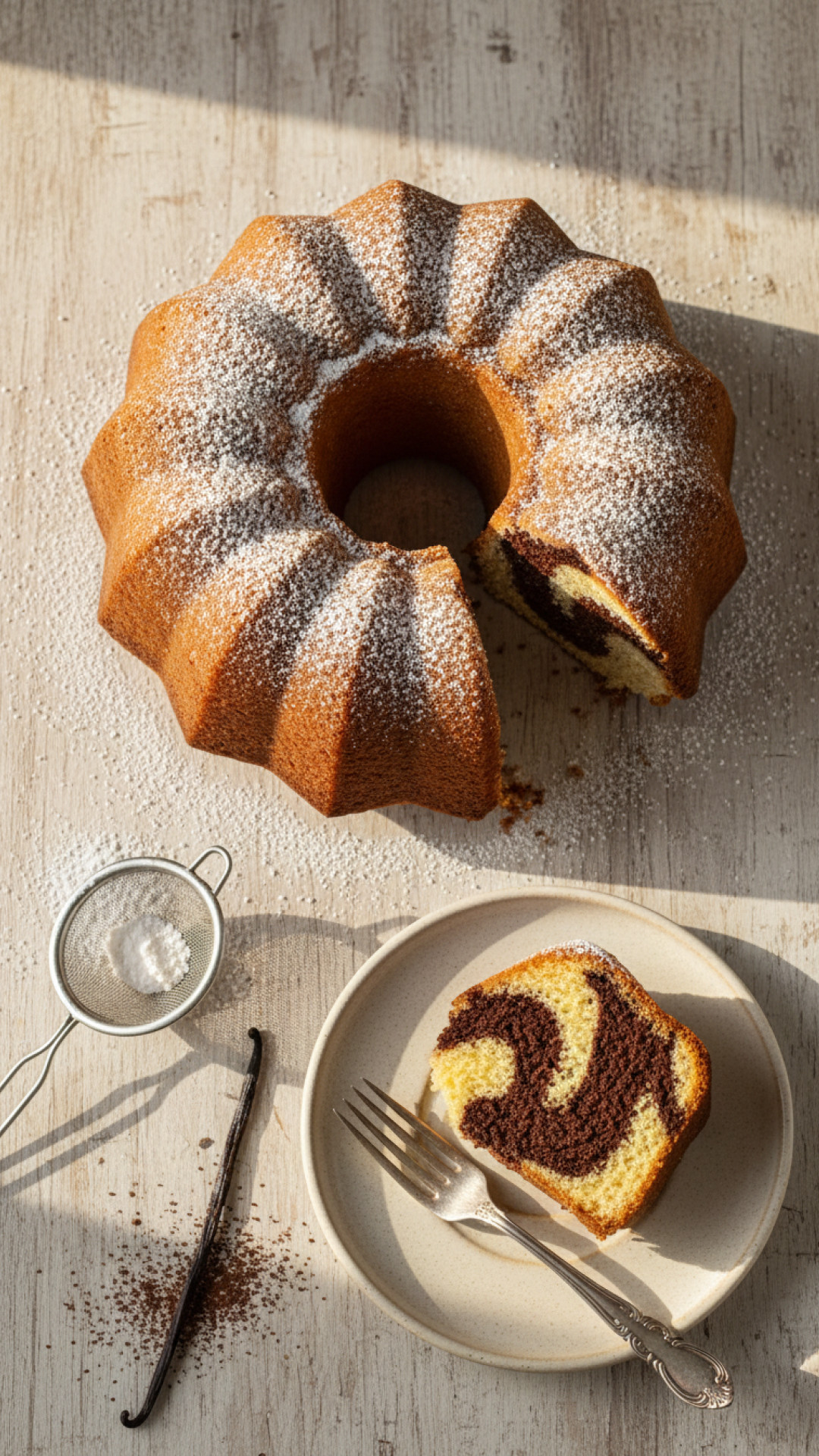 Klassischer Marmor-Rührkuchen: Saftig & Lecker Preparation
