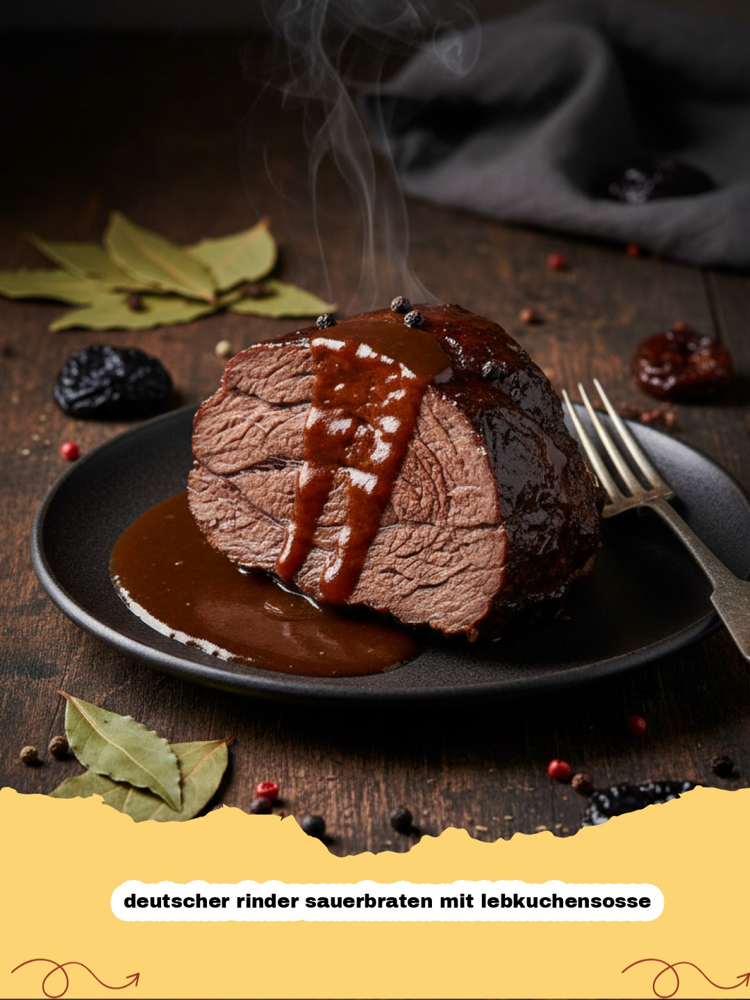 Deutscher Rinder Sauerbraten mit Lebkuchensosse: Omas bestes Traditionsrezept