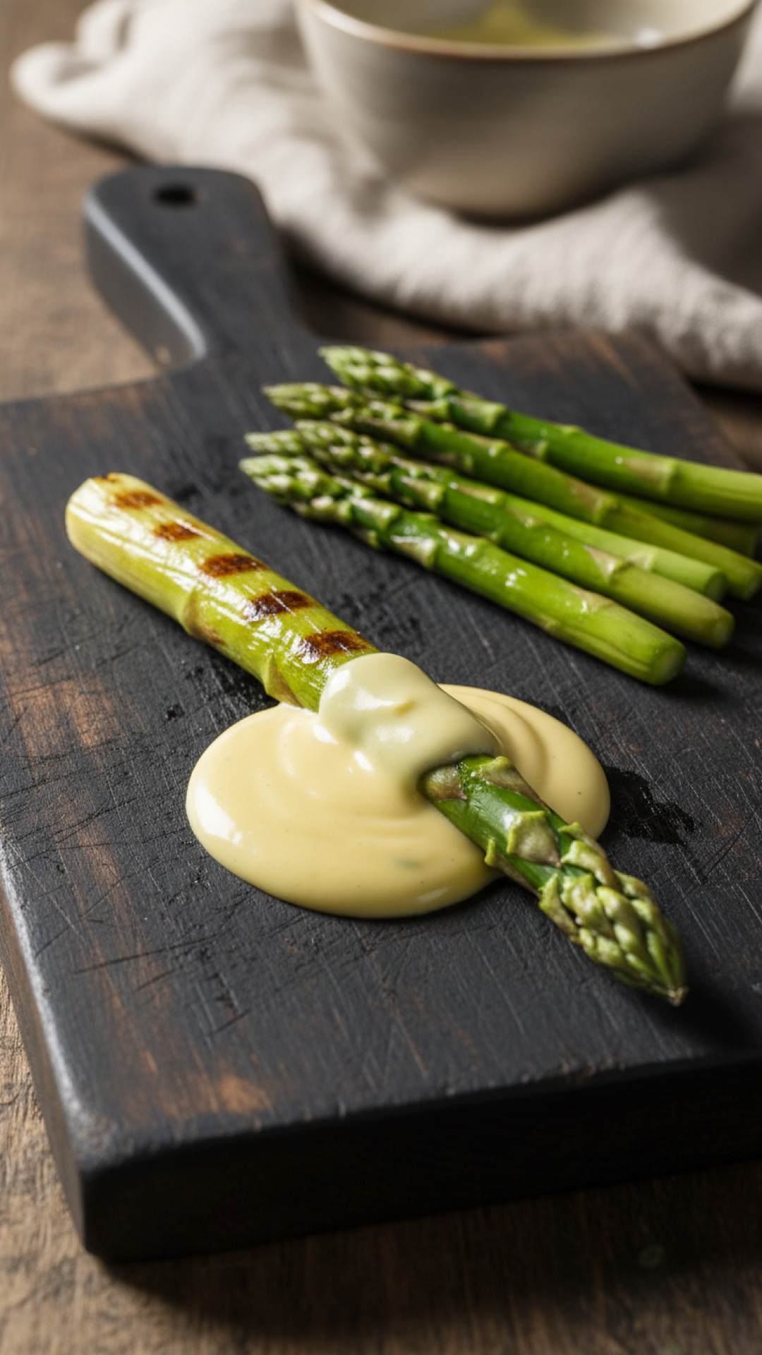 Klassischer weißer Spargel mit Petersilienkartoffeln Preparation