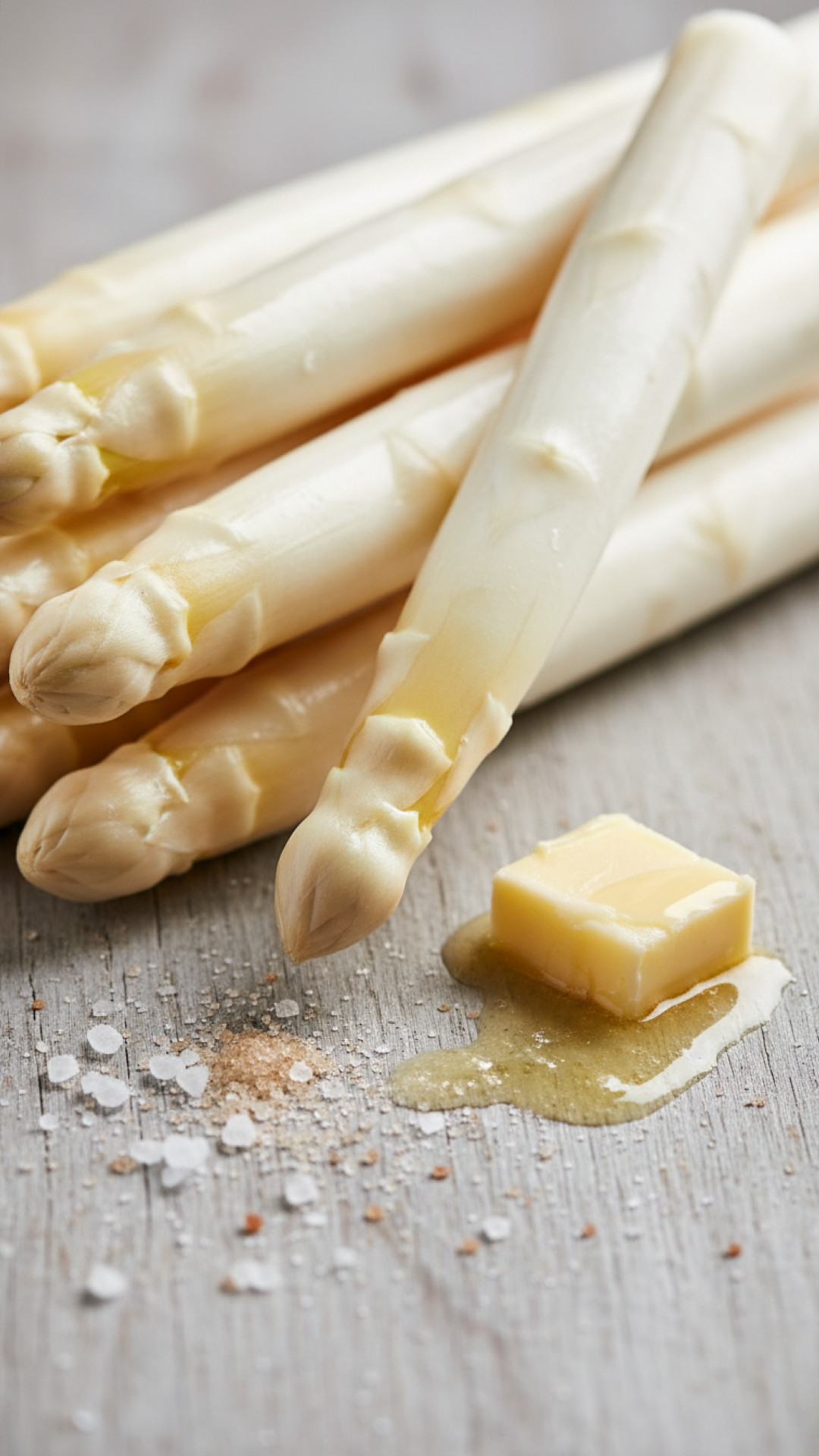 Klassischer Weißer Spargel mit Sauce Hollandaise Preparation