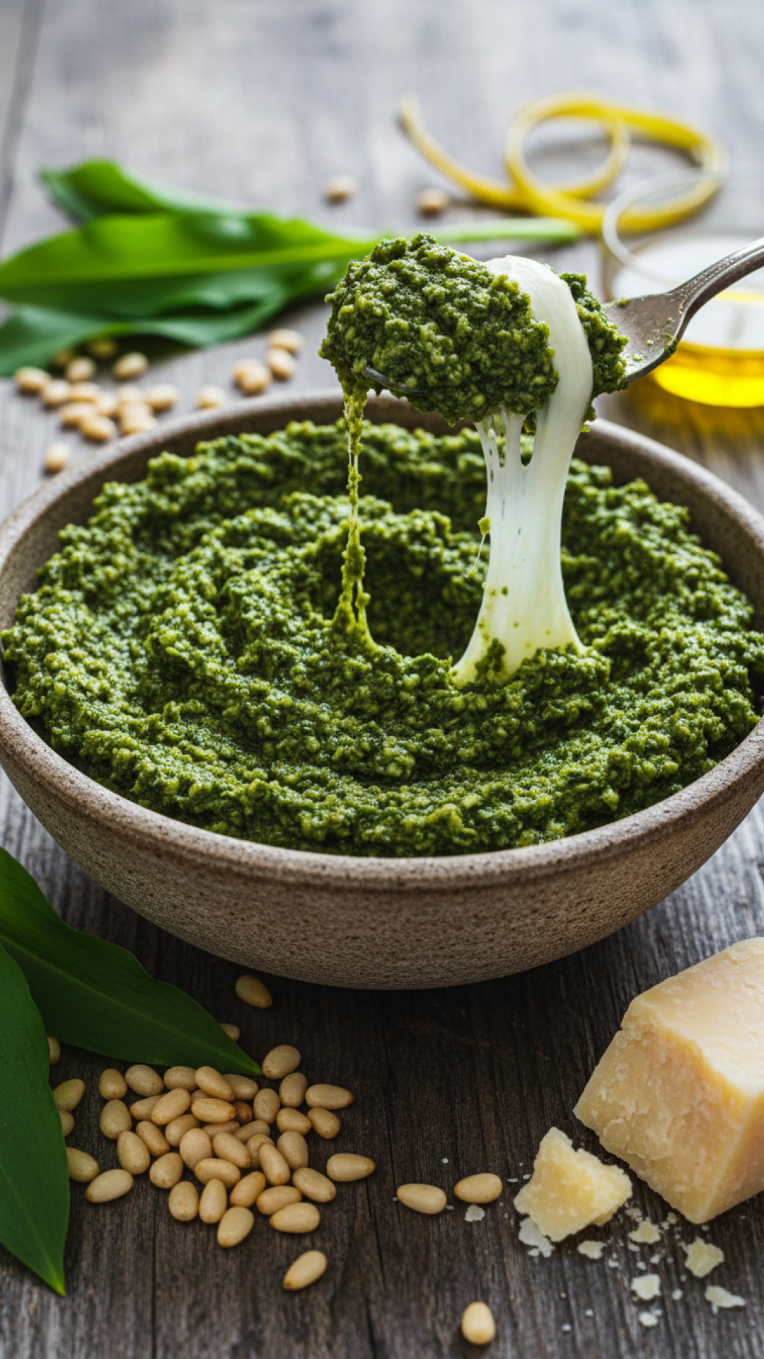 Klassisches Bärlauchpesto aus dem Thermomix Preparation
