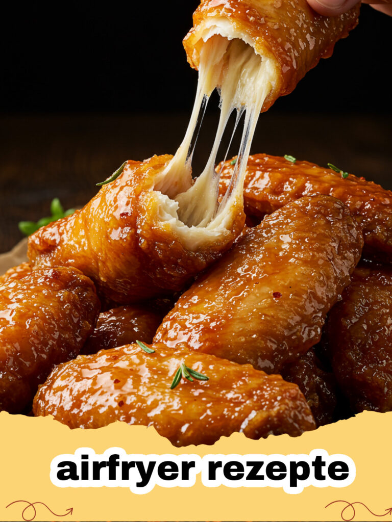 airfryer rezepte - Goldbraune Parmesan-Kartoffelspalten in einem Airfryer Korb