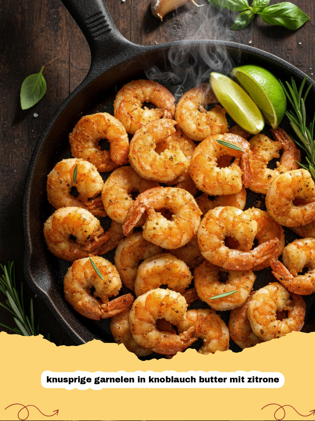 Knusprige Garnelen in Knoblauch Butter mit Zitrone: Das ultimative Rezept