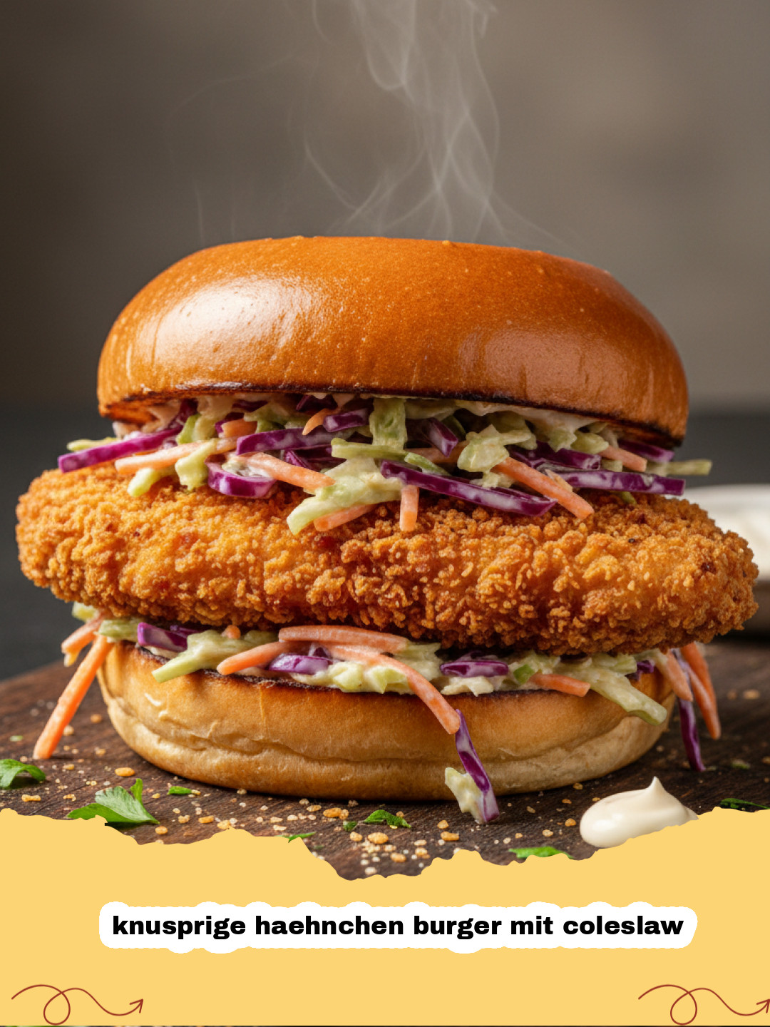 Der Ultimative Knusprige Hähnchen Burger mit Coleslaw: Dein Neuer Burger-Favorit!