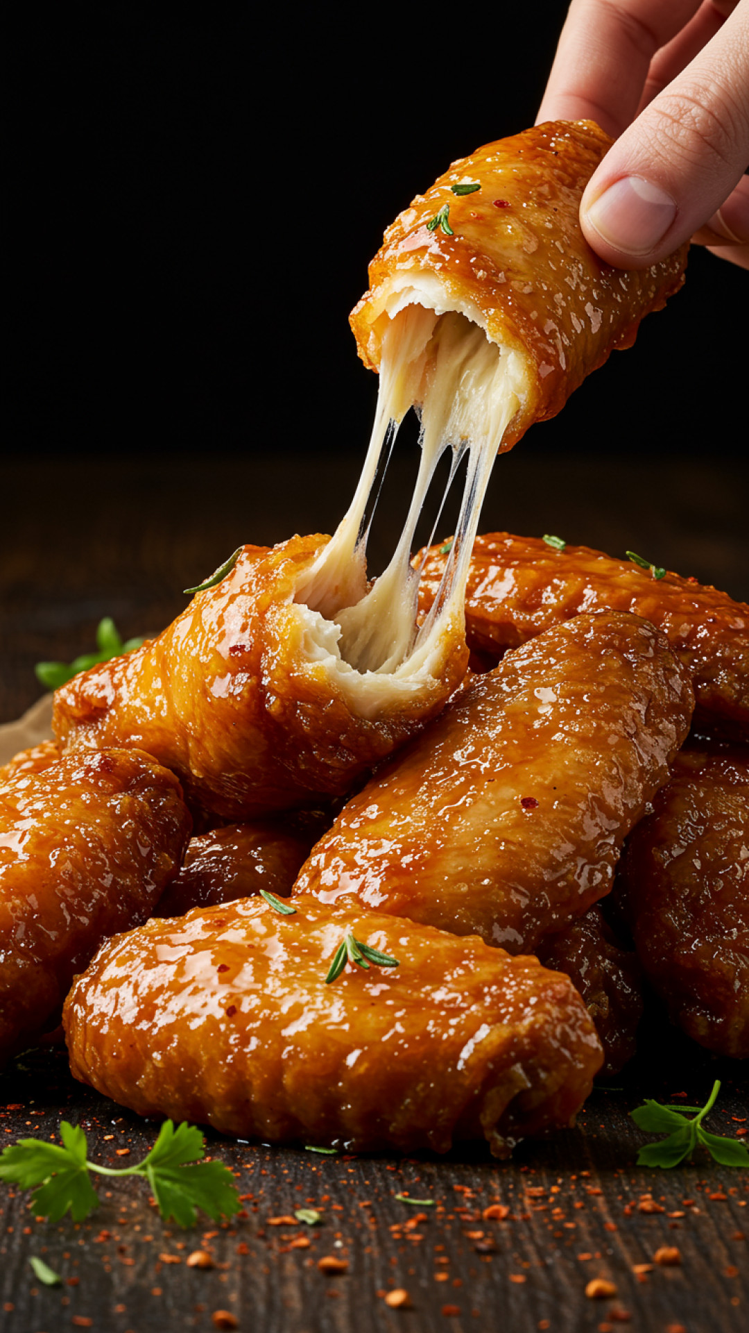 Knusprige Parmesan-Kartoffeln aus dem Airfryer Preparation