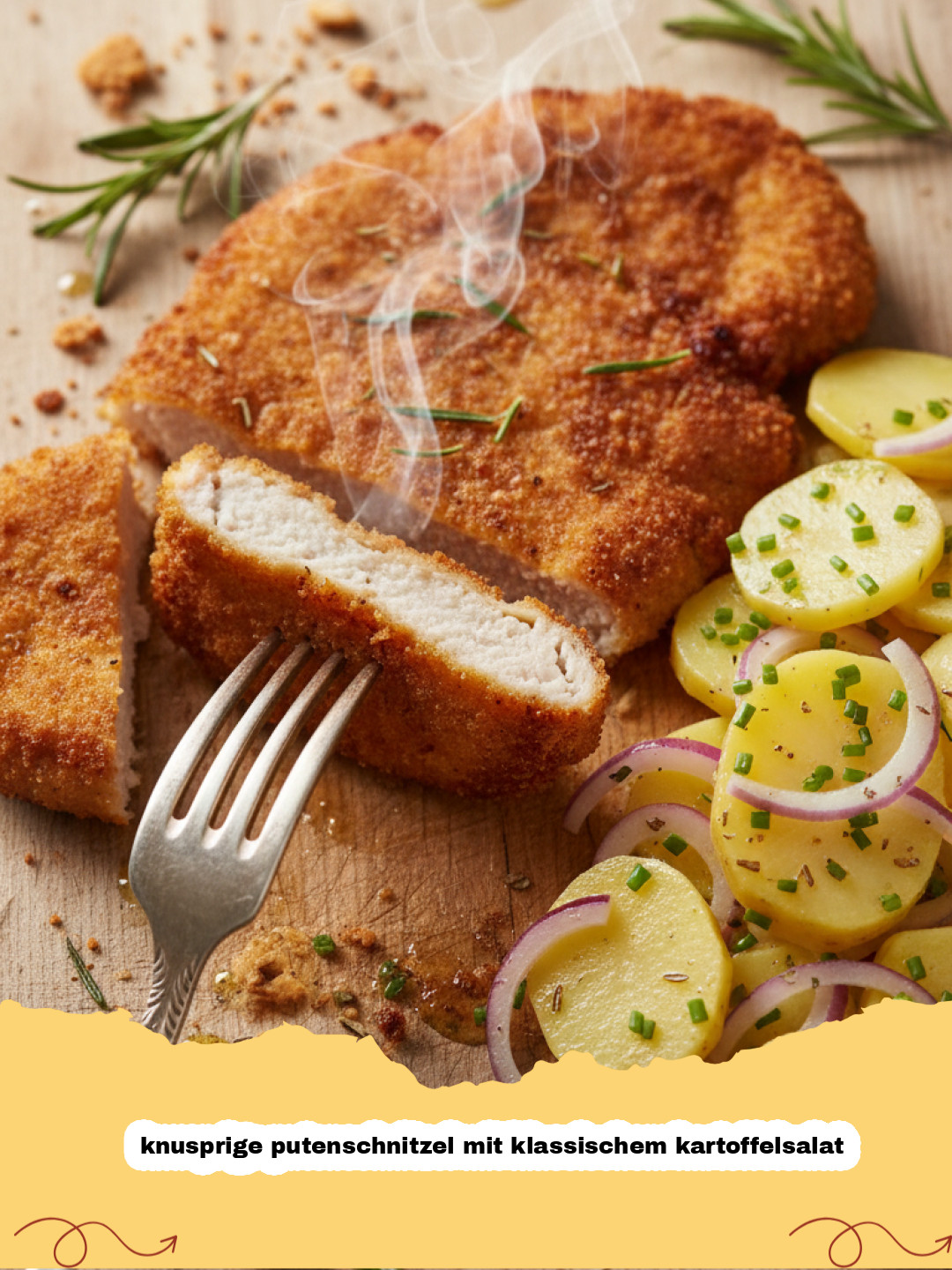 Herzhaft & Hausgemacht: Das Unwiderstehliche Rezept für Knusprige Putenschnitzel mit Klassischem Kartoffelsalat