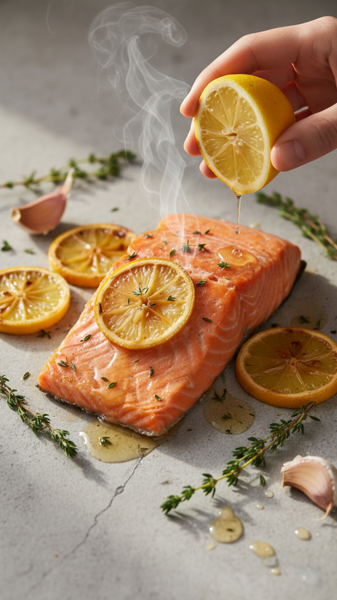 Mediterraner Ofenlachs mit Zitrone und Kräutern Preparation