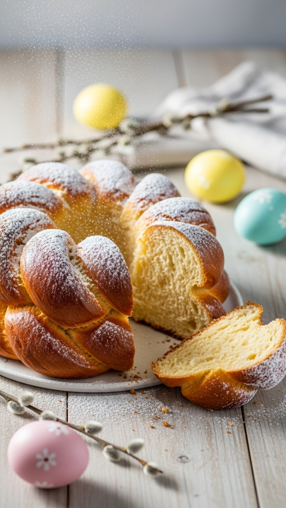 Mein Saftiger Osterkranz mit Zitronenzeste und Mandeln Preparation