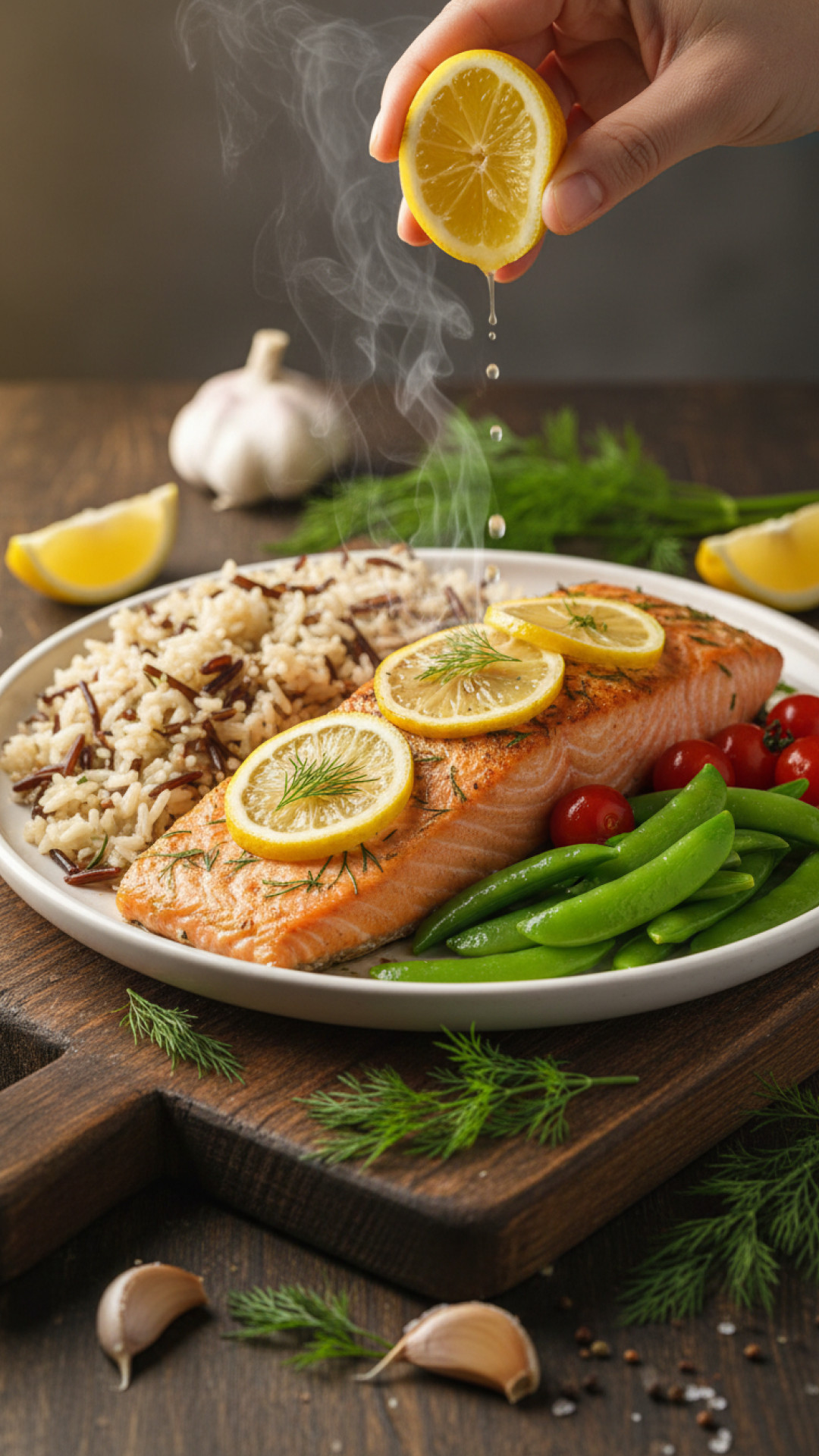 Ofengebackener Lachs mit Dill und Zitrone Preparation