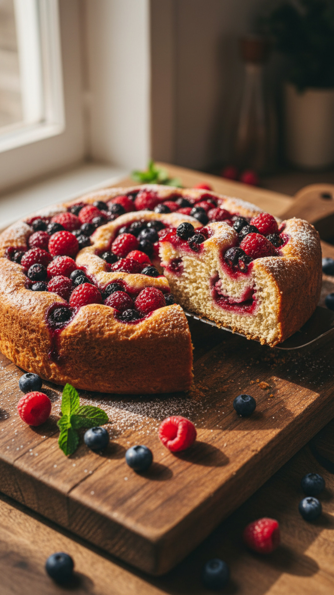 Omas klassischer versunkener Apfelkuchen Preparation