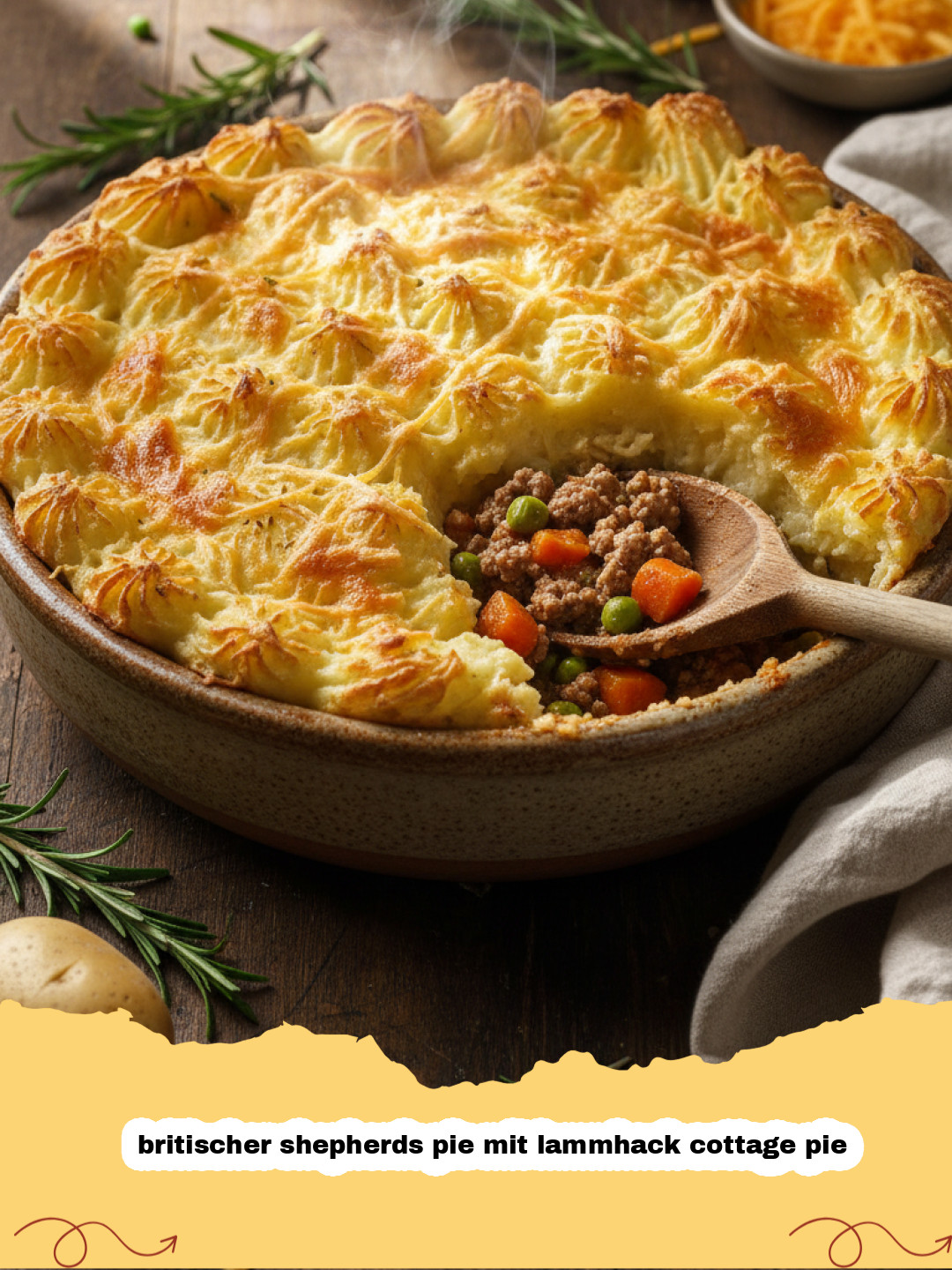 Britischer Shepherds Pie mit Lammhack (Cottage Pie): Das ultimative Comfort Food