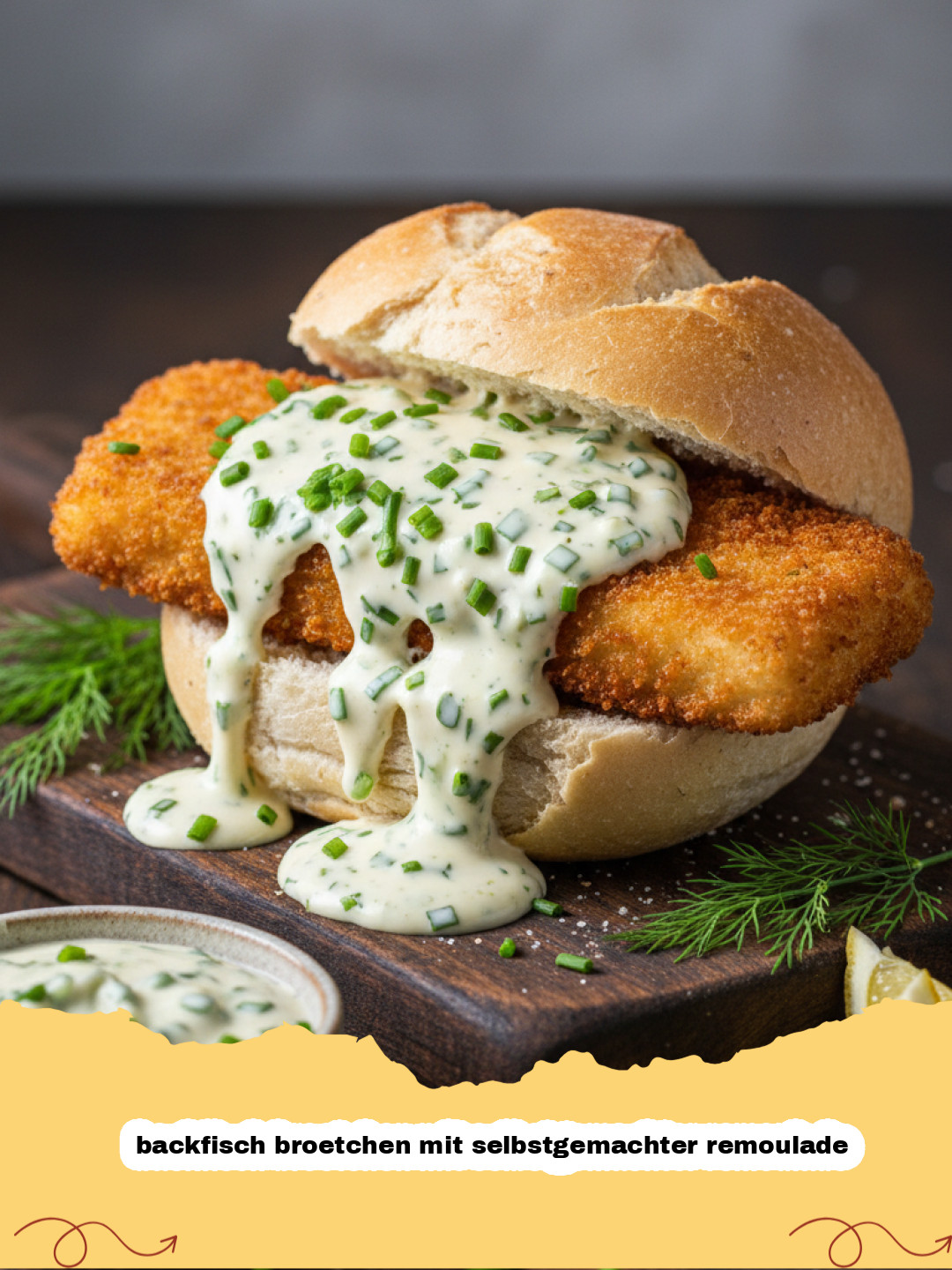 Backfisch Brötchen mit selbstgemachter Remoulade: Der ultimative Klassiker