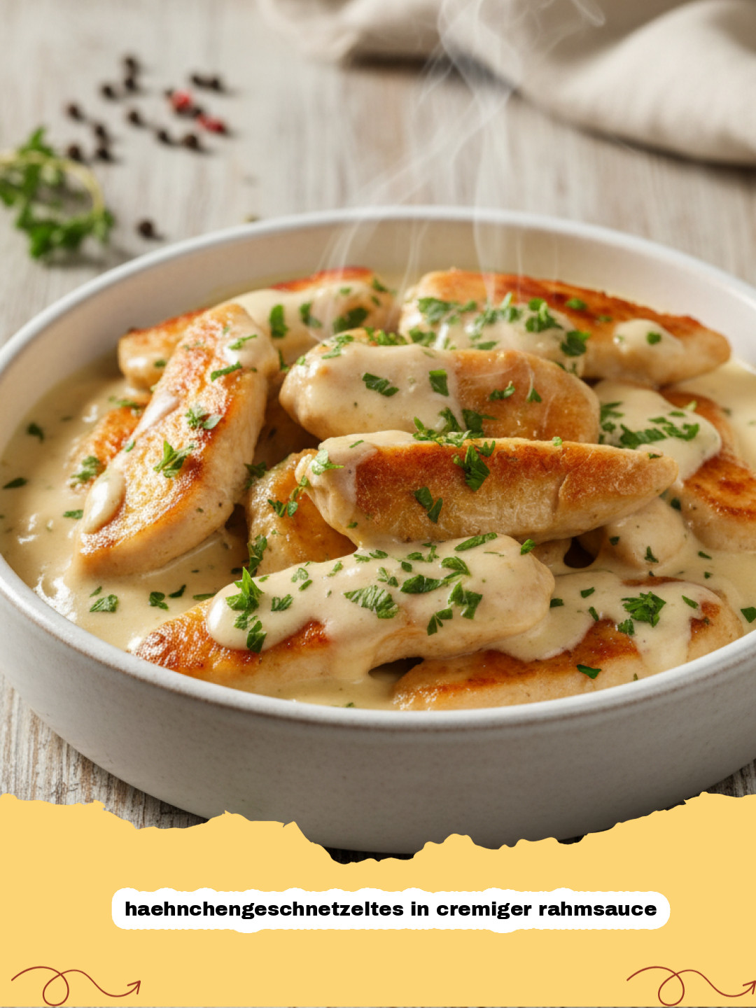 Das Ultimative Hähnchengeschnetzeltes in Cremiger Rahmsauce: Ein Seelenwärmer