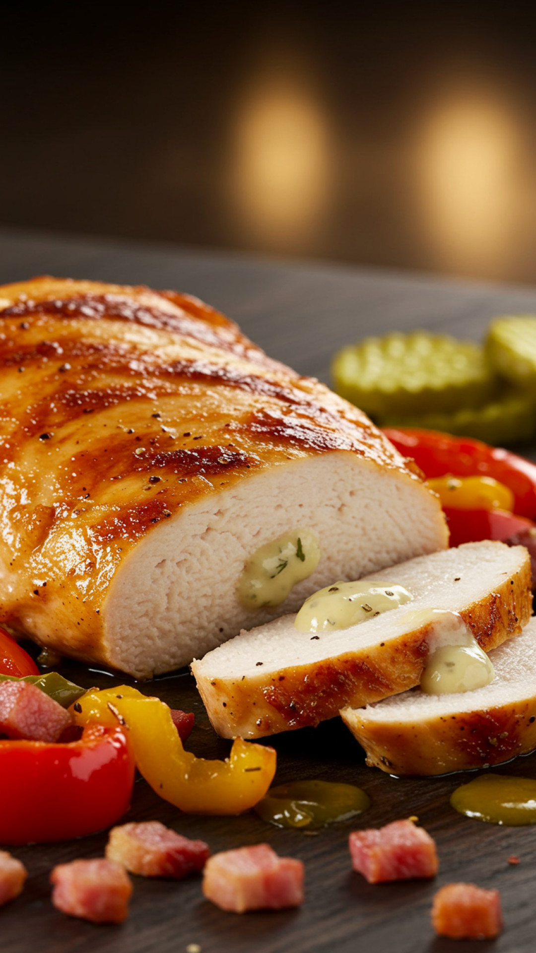 Saftige Zitronen-Knoblauch-Hähnchenbrust Preparation