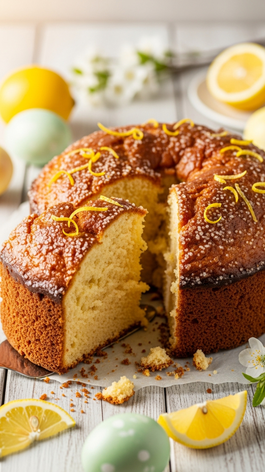 Saftiger Quark-Osterkuchen mit Zitrone Preparation