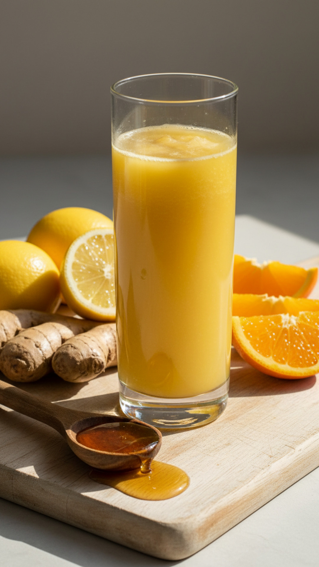 Scharfer Ginger Shot frisch gepresst f&uuml;r das Immunsystem Preparation
