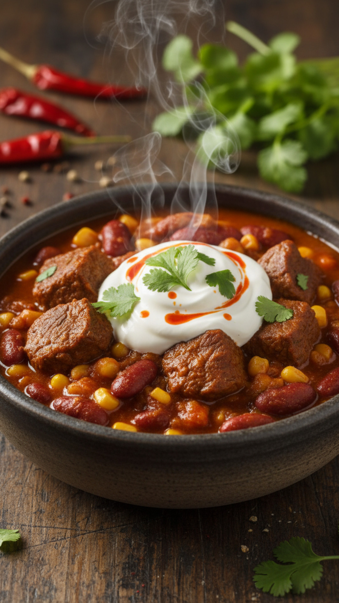 Schneller Rindfleisch Chili con Carne Preparation