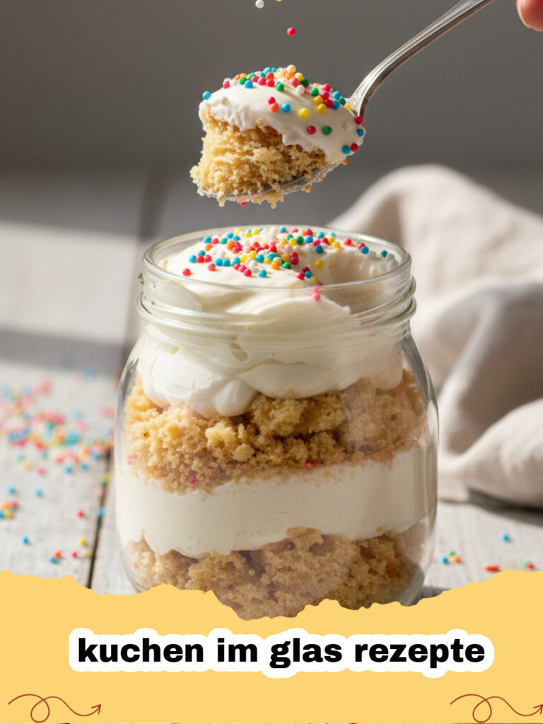 kuchen im glas rezepte - Saftiger Schoko-Mokka-Kuchen in einem kleinen Einmachglas mit Kaffeebohnen im Hintergrund.