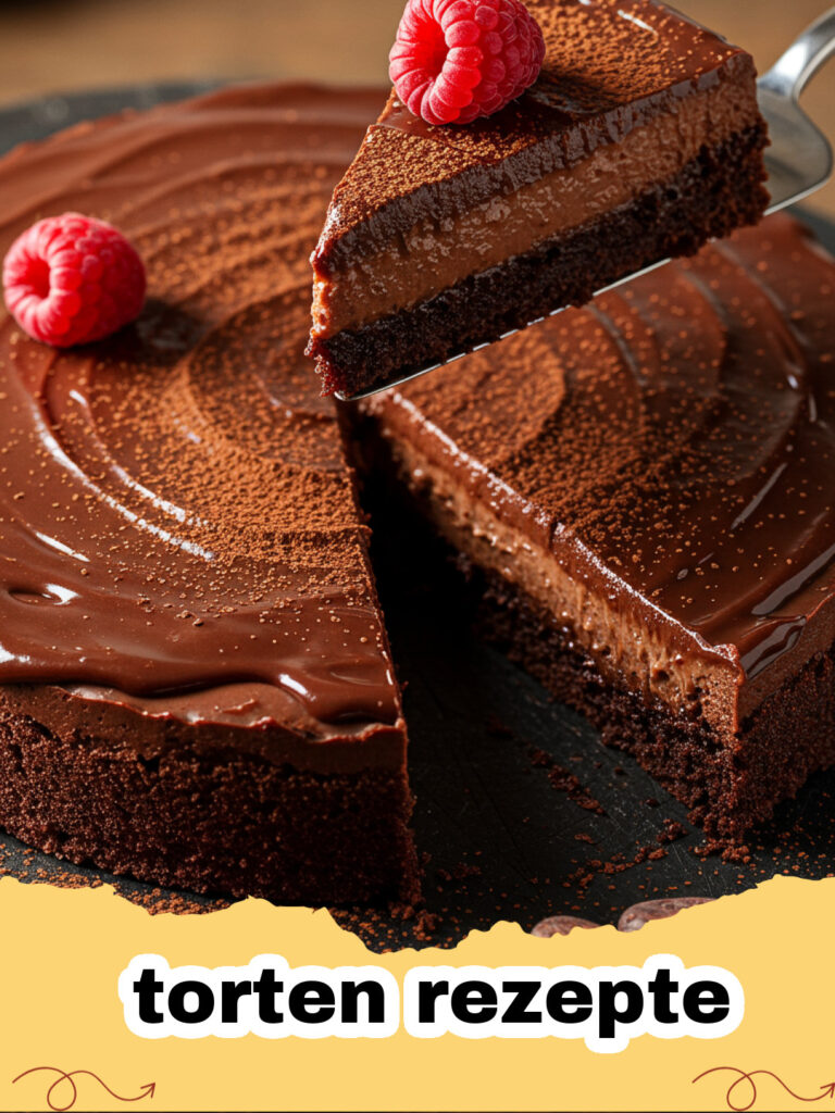 torten rezepte - Klassische Schwarzwälder Kirschtorte mit Sahne und Kirschen