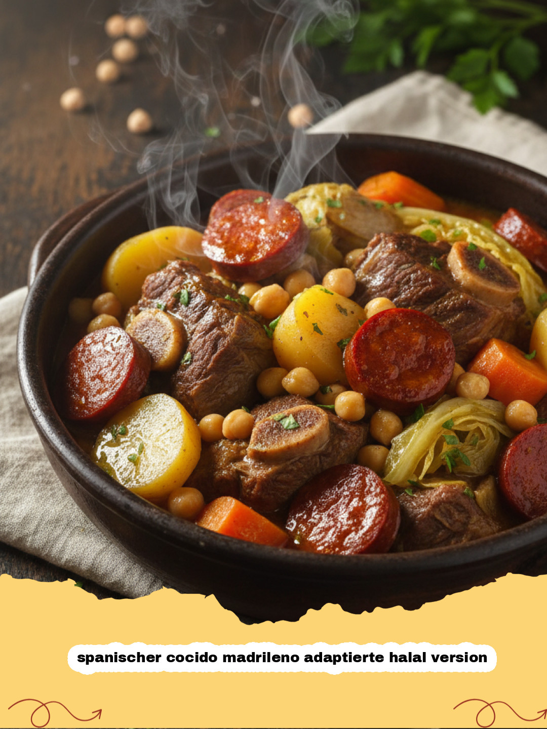 Spanischer Cocido Madrileño: Die herzhafte halal Adaption des Klassikers