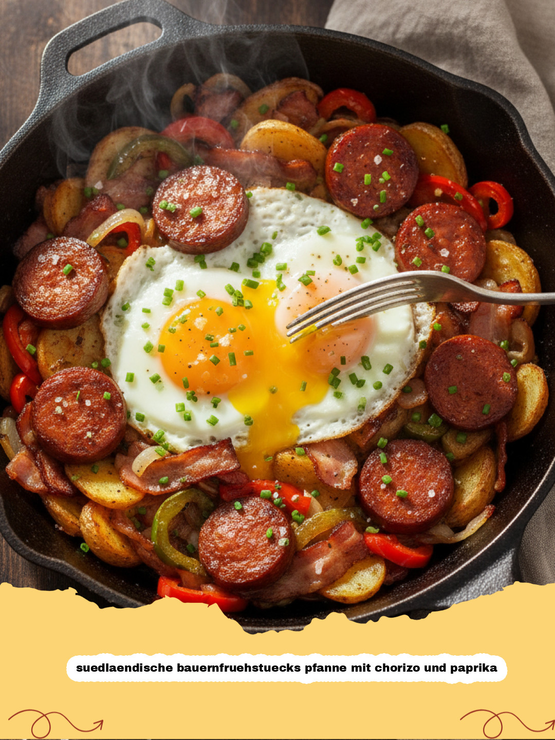 Südliche Bauernfrühstücks-Pfanne: Dein One-Pan-Wunder mit Chorizo und Paprika