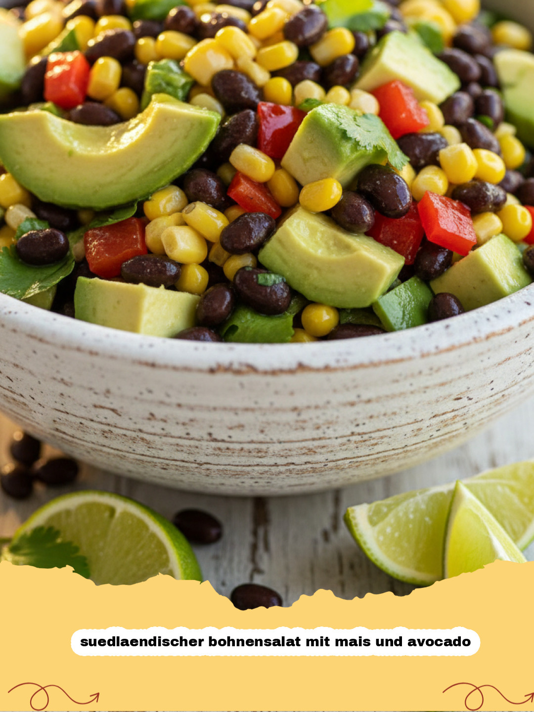 Der Ultimative Südlaendischer Bohnensalat mit Mais und Avocado: Frisch, Schnell, Köstlich!