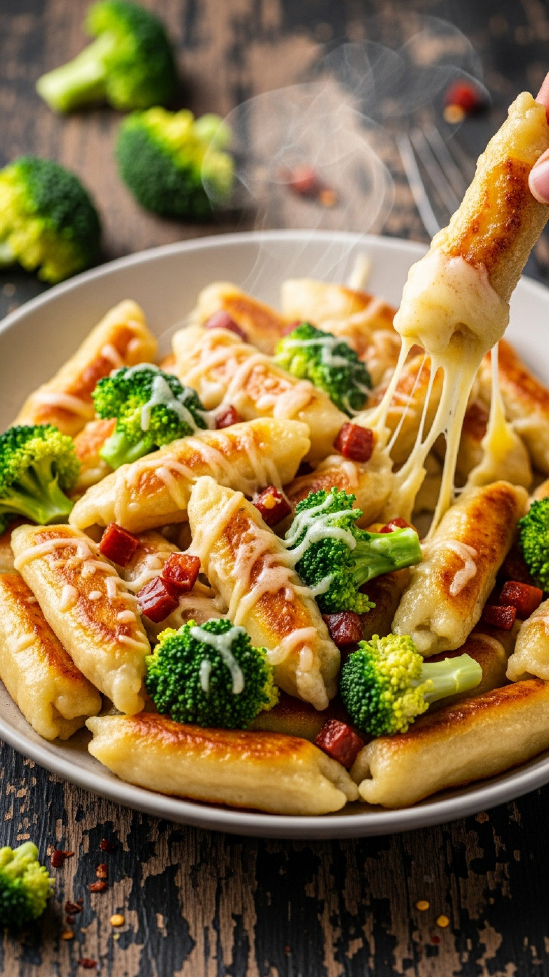 Traditionelle Schwäbische Schupfnudeln (Fingernudeln) Preparation