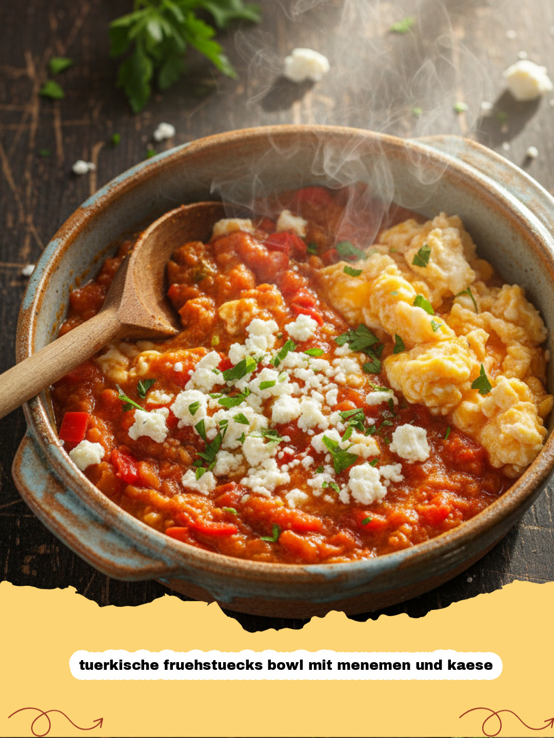 Der Perfekte Start in den Tag: Deine Türkische Frühstücks Bowl mit Menemen und Käse