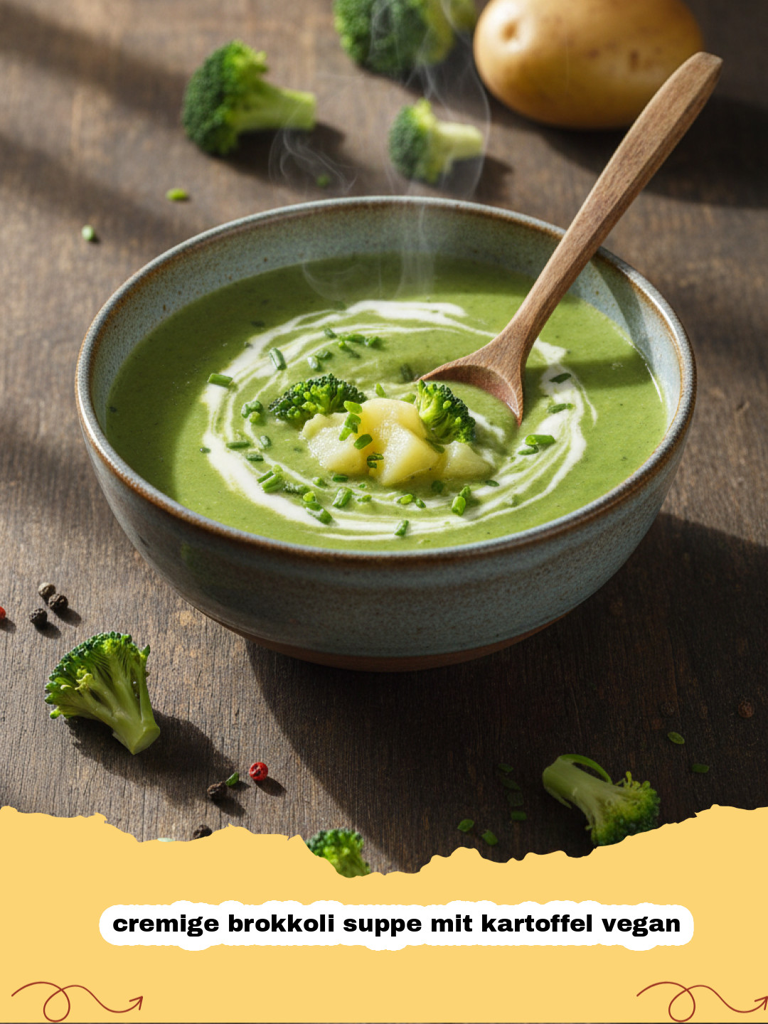 Die ultimative cremige Brokkolisuppe mit Kartoffeln – Vegan & Gesund