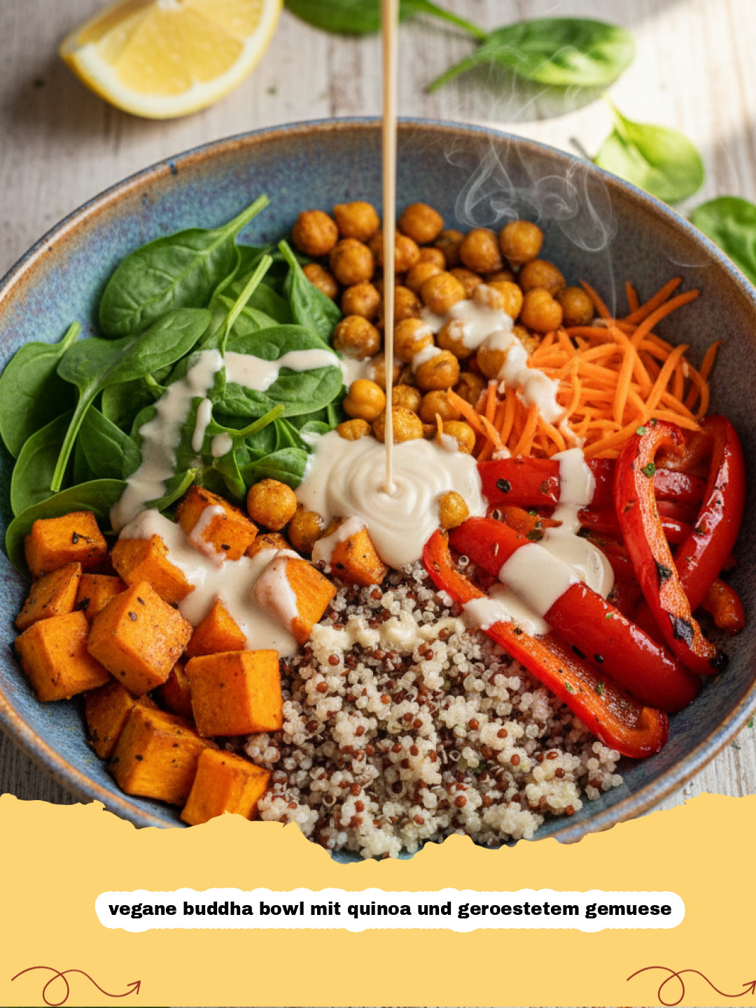 Dein Weg zu mehr Energie: Die Ultmative Vegane Buddha Bowl mit Quinoa und Geröstetem Gemüse