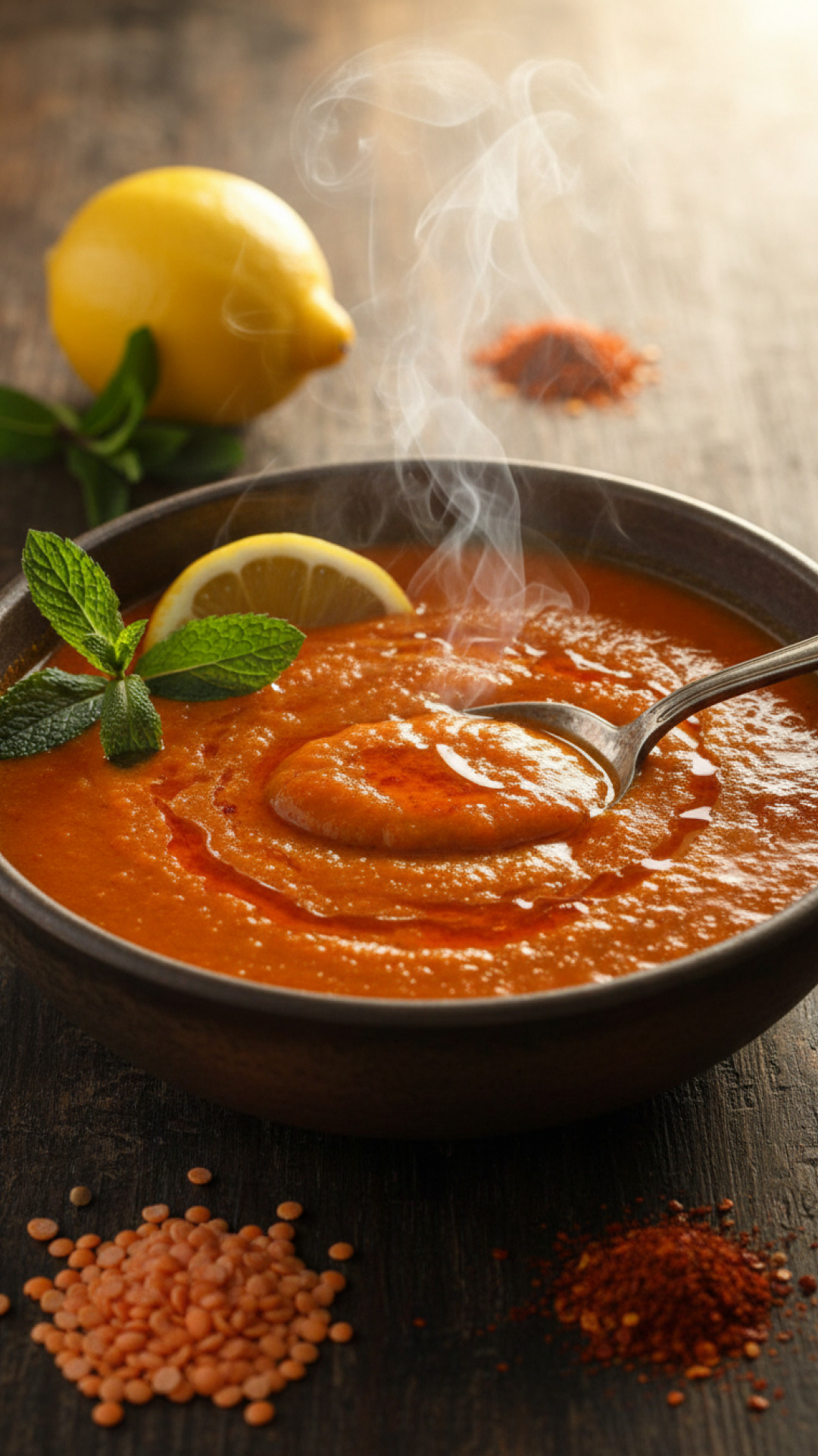 Würzige Türkische Linsensuppe (Mercimek Çorbası) Preparation