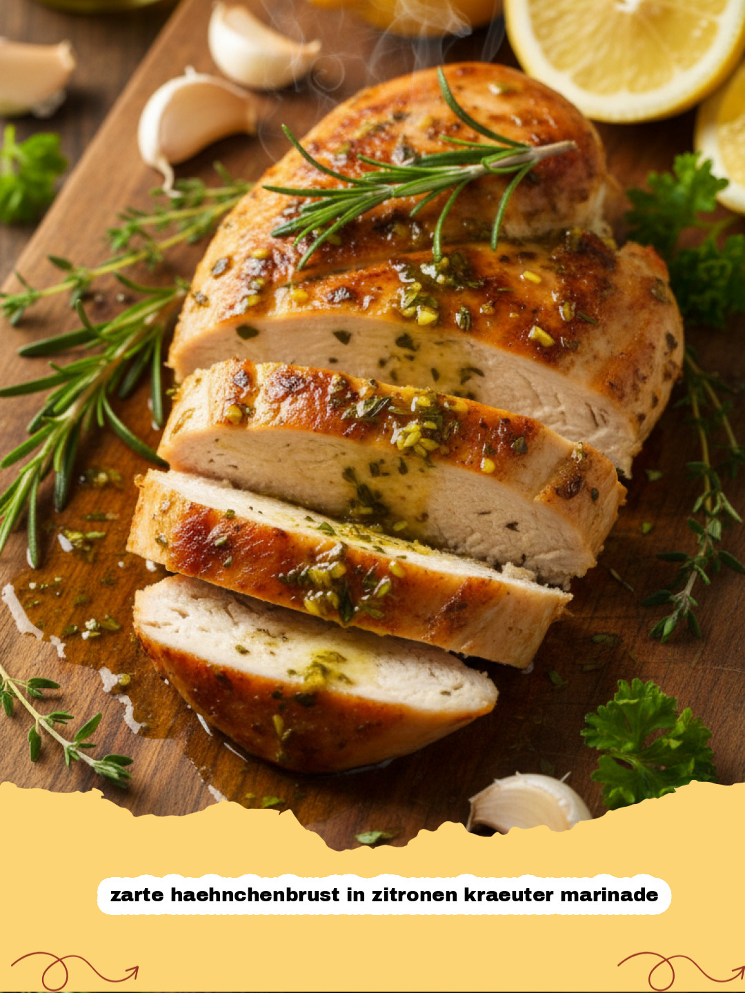 Das Geheimnis einer unwiderstehlich zarten Hähnchenbrust: Dein Rezept für Zitronen-Kräuter-Marinade