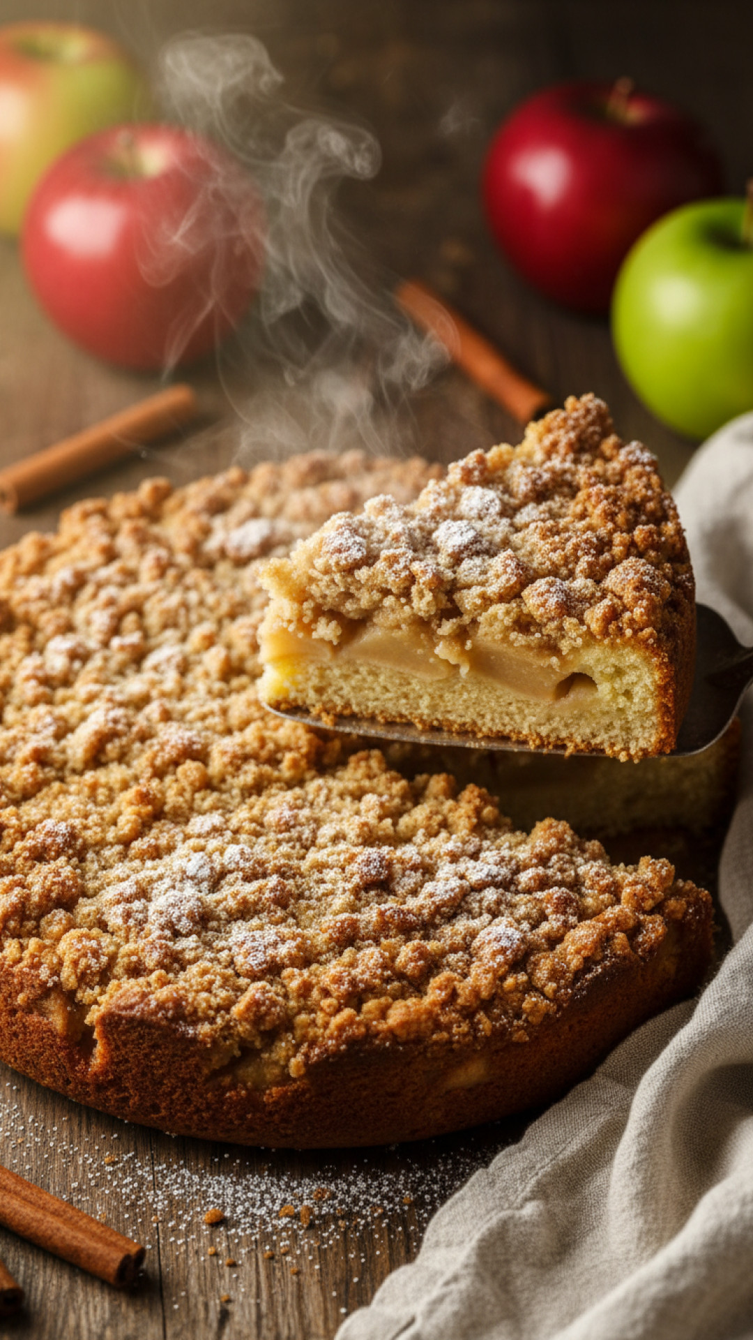Einfacher Apfelkuchen mit Streuseln Preparation