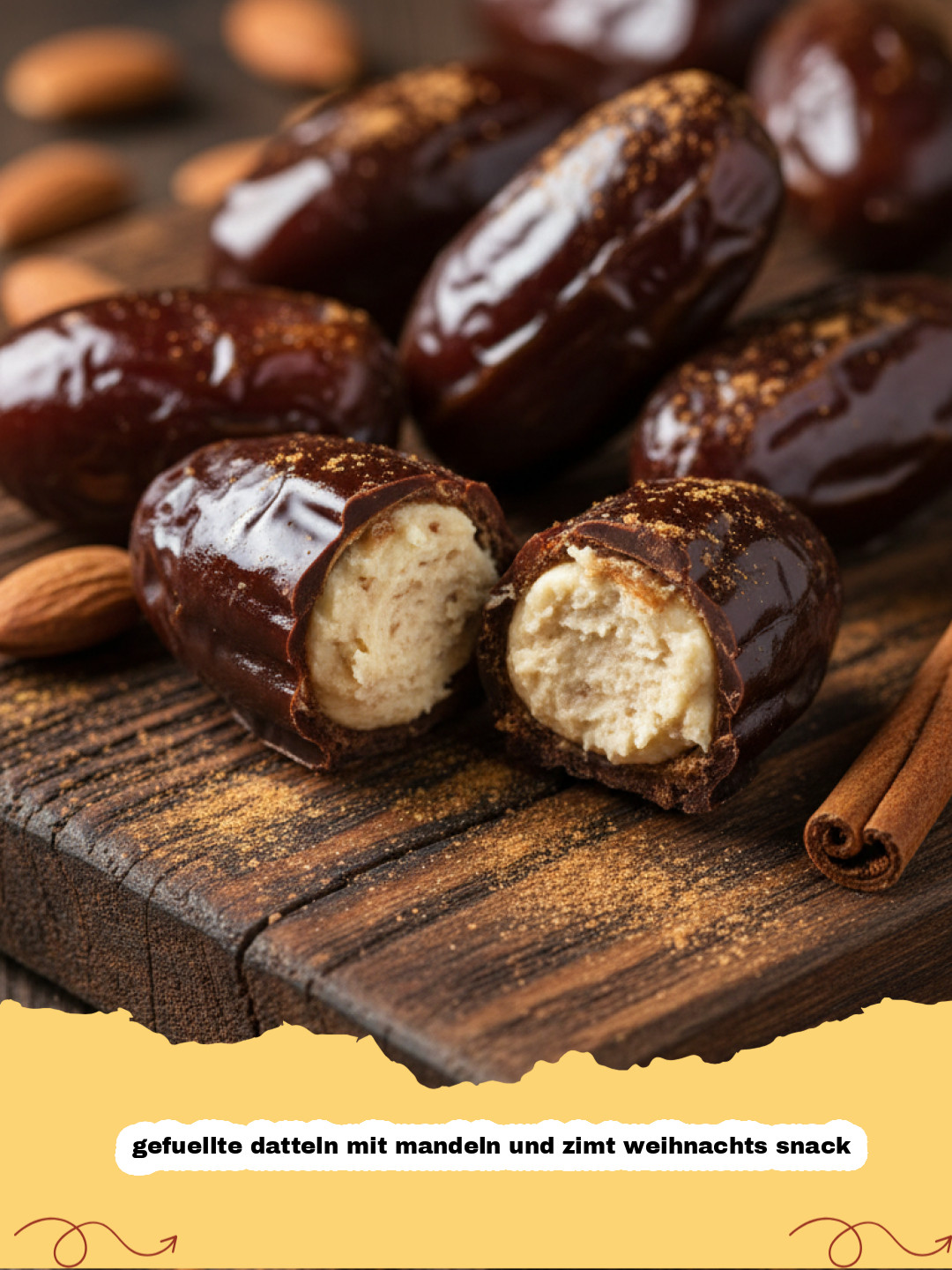 Himmlische gefüllte Datteln mit Mandeln und Zimt: Dein perfekter Weihnachts-Snack