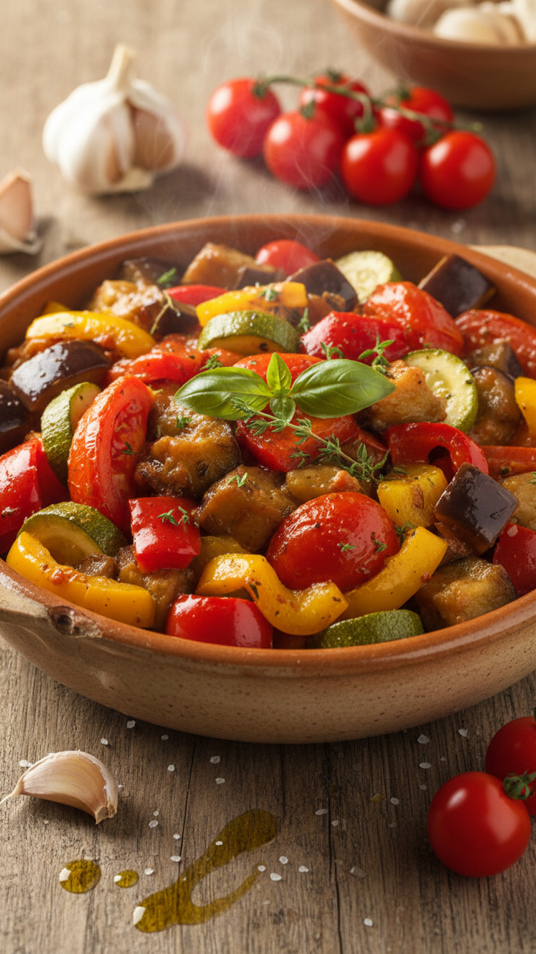 Ratatouille nach provenzalischer Art: Geschmortes Gemüse Preparation