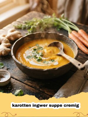 Die wärmende Seele in einer Schüssel: Cremige Karotten-Ingwer-Suppe