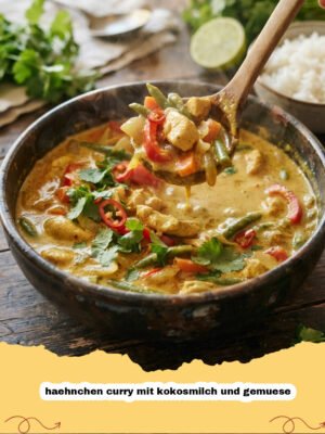 Mein unwiderstehliches Hähnchen Curry mit Kokosmilch und Gemüse: Ein Stück Asien für deine Küche!