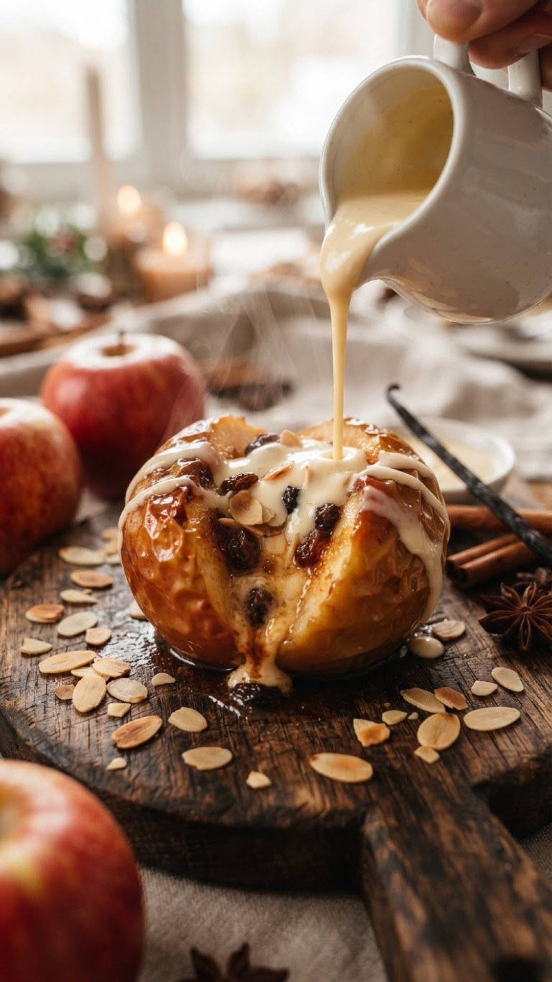 Klassischer Bratapfel mit Marzipanfüllung Preparation