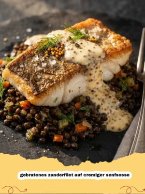 Mein unwiderstehliches Rezept: Gebratenes Zanderfilet auf cremiger Senfsosse