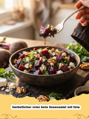Mein Herbstliches Wohlfühlrezept: Saftiger Rote Bete Linsensalat mit Cremigem Feta