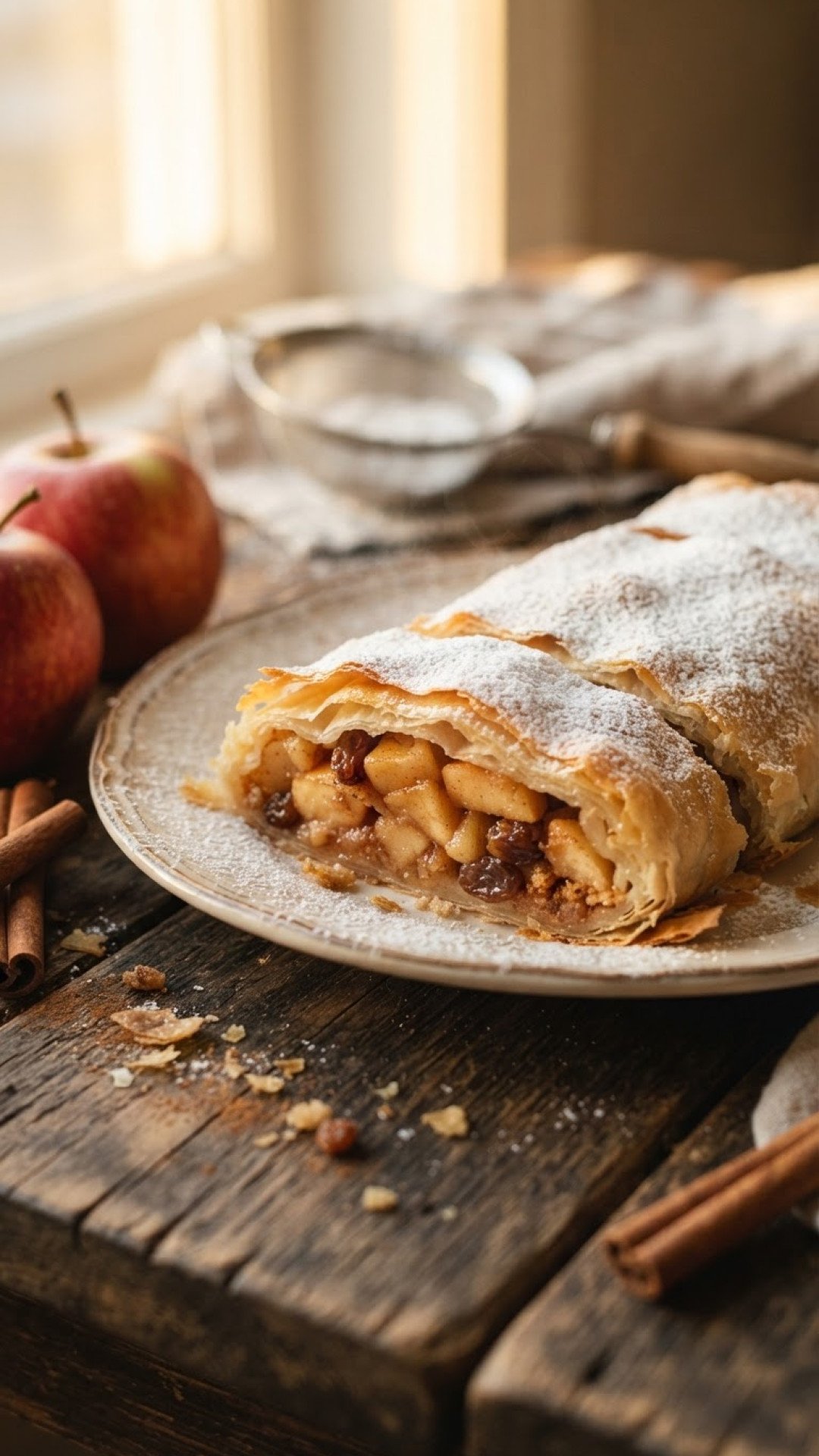 Klassischer Wiener Apfelstrudel (alkoholfrei) Preparation