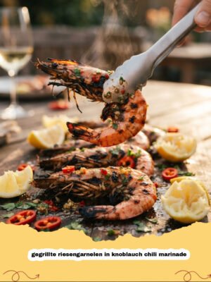 Mein ultimatives Rezept für gegrillte Riesengarnelen in Knoblauch-Chili-Marinade