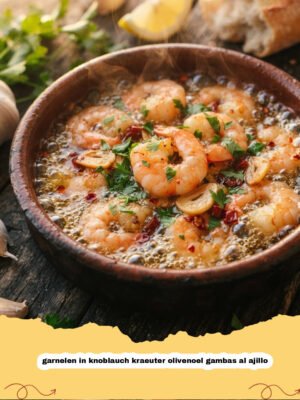 Gambas al Ajillo wie im Urlaub: Zarte Garnelen in Knoblauch-Kräuter-Olivenöl
