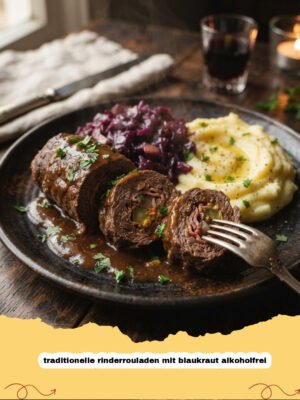 Zarte Rinderrouladen mit Blaukraut: Ein alkoholfreier Klassiker für die Seele